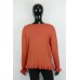 Strickjacke mit Perlen und Volant 